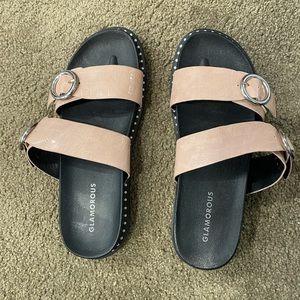 ASOS light pink slides